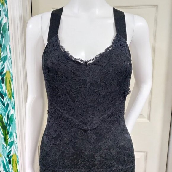 Guess Black Lace Bodycon Dress S - Picture 3 of 11